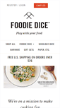 Mobile Screenshot of foodiedice.com