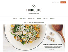 Tablet Screenshot of foodiedice.com